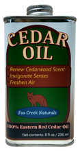 Load image into Gallery viewer, 8oz Cedar Oil Can - Essential Eastern Red Cedar Wood (Juniperus Virginiana)