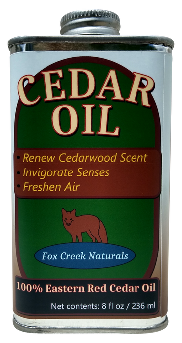 8oz Cedar Oil Can - Essential Eastern Red Cedar Wood (Juniperus Virginiana)